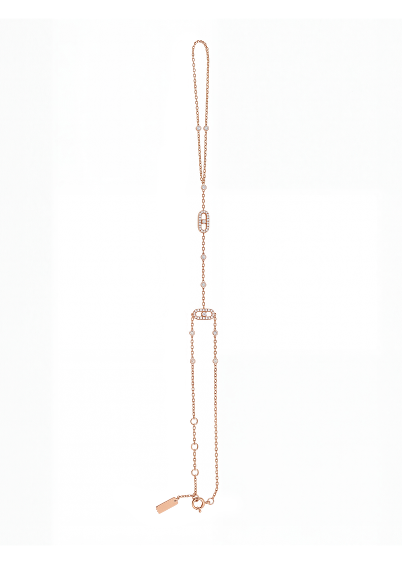 Messika Move Uno 18K Rose Gold Diamond Hand Bracelet